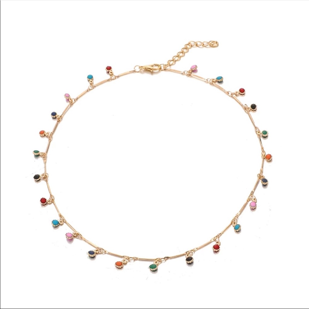 • Starla • Colorful Beaded Necklace - Picture 2 of 5